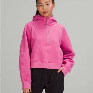 lululemon Pink Blossom Scuba Half Zip, XS/S